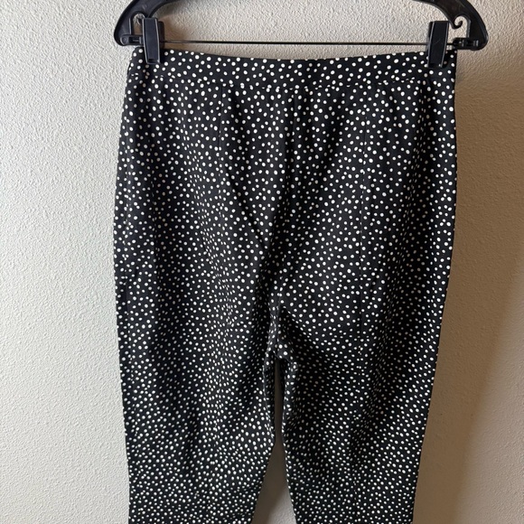 NWOT Diane Von Furstenberg Orillon Dot Cigarette Pant Black Business Casual Sz 8 - Picture 10 of 13